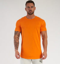 Steffen™ - Einfarbiges T-Shirt mit bequemer Passform – Orange