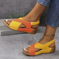 Damen Atmungsaktive Sandalen | Stylisch und Bequem für Sommerschuhe – Orange