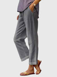 Amelie | Elegante Damenhose modern geschnitten – Grau