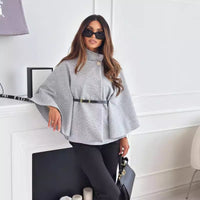 Mila | Chice Schmetterlingsjacke mit Gürtel – Grau