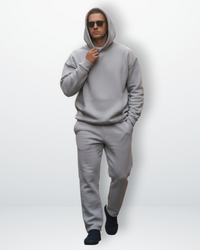 Bernd | Herren Oversized Hoodie Zweiteiler Set – Dunkelgrau