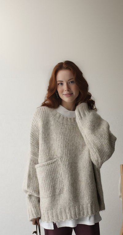 Kolis | Übergroßer Strickpullover mit Tasche