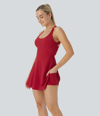 Solina - Leicht tailliertes Sommerkleid – Rot