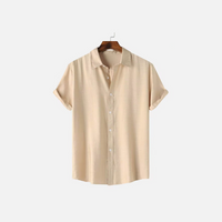 Nico Kurzarm-Hemd – Beige