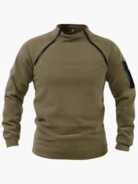 Serge | Warmer Fleecepullover – Olivgrün
