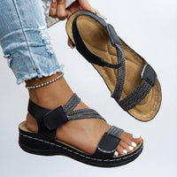 Nora | Elegante Sommer Sandalen Damen – Schwarz