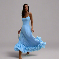 Caldruna | Luftiges Maxikleid mit Stil – Blau
