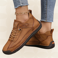 Margreet - Damen Bequeme Orthopädische Sneakers mit Dämpfung – Braun