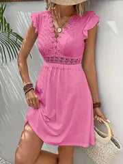 Florence | Women'S Summer V-Neck A-Line Dress – Staubige Rose
