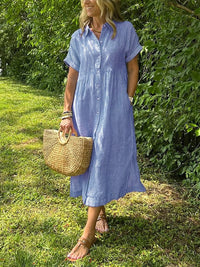 Angela | Maxikleid – Blau