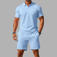 Nathan™ | Sommer Polo-Set – Hellblau