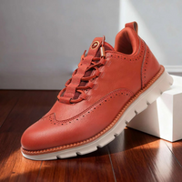 Bruno Brogue Sneakers – Lachs
