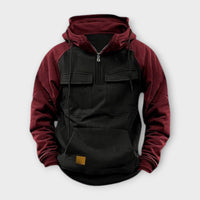 Titan - Half-Zip Hoodie – Rot