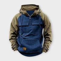 Titan - Half-Zip Hoodie – Blau