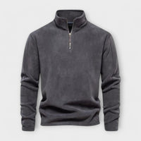 Emilio - Warmer & weicher Fleece Pullover – Dunkelgrau