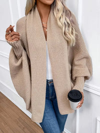 Rervulha | Strickjacke mit mühelosem Fledermausärmel-Design – Khaki
