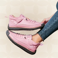 Margreet - Damen Bequeme Orthopädische Sneakers mit Dämpfung – Rosa