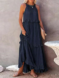 Fien | Elegantes Sommerkleid – Marine