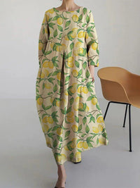 AURORA | Midi-Kleid mit floralem Muster, luftiger Komfort und mediterranem Stil Perfekt für den Sommer – Farbfoto