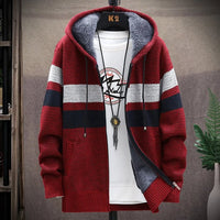 Harrison™ - Stylisher Kapuzenpullover für Herren – Weinrot
