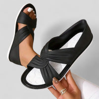 Lara | Bequeme Sommer Sandalen Damen – Schwarz