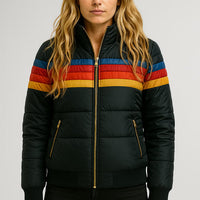 Eloria | Wasserdichte Regenjacke mit Kapuze – Schwarz