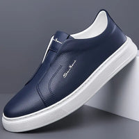 Leder Slipper Schuhe – Marine