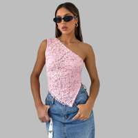 Jorliesa | Elegantes Spitzen-Top für edlen Charme – Rosa