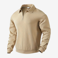 Cédric | Premium Zip Pullover – Khaki
