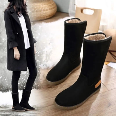 Jacinhe | Winterstiefel mit Warmem Innenfutter und Flachem Absatz für Damen