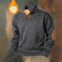 Nico | Klassischer Herren-Pullover modern & stilvoll – Grau-Schwarz