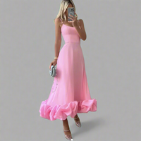 Caldruna | Luftiges Maxikleid mit Stil – Rosa