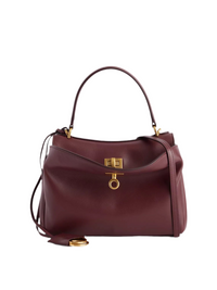 Isabella | Klassische Handtasche für Damen stilvoll – Weinrot