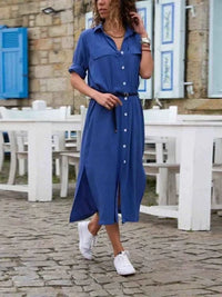 Dahlia | Stilvolles Sommerkleid für Damen – Blau