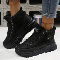 MADISON - WARME PLÜSCHSCHUHE MIT DICKER SOHLE – Schwarz