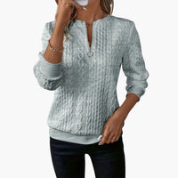Florence | Stilvoller Strickpullover – Grau