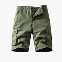 Herren Baumwoll Cargo Shorts mit Taschen für den Sommer – Grün