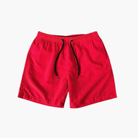 Herren Sommer Shorts mit Kordelzug und Schnelltrocknung – Rot