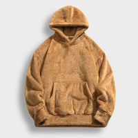 Sophie | Damen Hoodie weich & flauschig modern getragen – Braun
