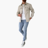Thom | Hemdjacke mit Knopfleiste – Creme