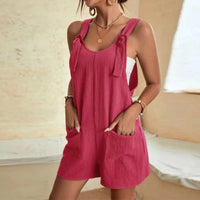 Stylischer und lässiger Sommer-Overall – Lila