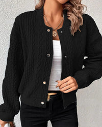 LISE | ELEGANTE STRICKWESTE, MODERNER STIL – Schwarz