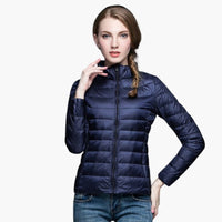 Leichte Daunenjacke für Damen – Marine