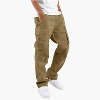 Weite Cargo-Hose für Männer - Bequeme Passform mit Taschen – Khaki