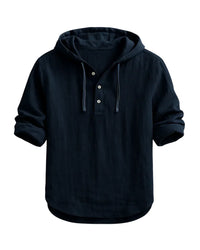 ANGELO  | Luxus-Kapuzenshirt – Schwarz