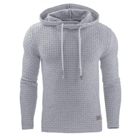 Pullover Herren Kapuze Warm | Robust Freizeit – Grau