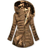 Jasmine - Modische Damen-Kapuzenjacke – Braun