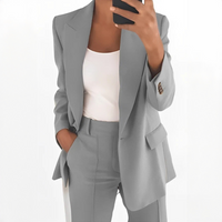 Muriel - Elegantes und trendiges Anzug-Set – Grau