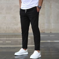 Aljure - Bequeme Slim-Fit-Hosen für Herren – Schwarz