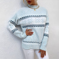 Joselyne - Damenpullover für den Winter – Hellblau